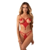 Body otwarte Matildea czerwone Obsessive L/XL