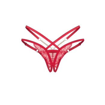 Stringi otwarte Matildea Obsessive czerwone S/M
