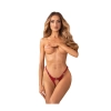 Stringi otwarte Inferro Obsessive czerwone S/M/L