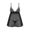 Babydoll i stringi Obsessive koronka XS/S
