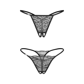 Stringi otwarte dwupak Bianca Obsessive L/XL