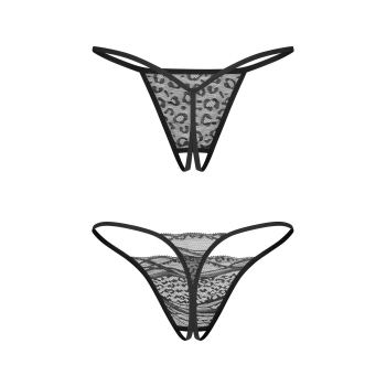 Stringi otwarte Bianca 2 pak Obsessive 2XL 3XL