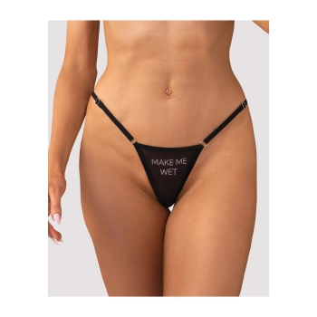 Stringi Obsessive Violami Wet transparentne L/XL