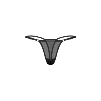Stringi transparentne z napisem Too Sexy Obsessive S/M