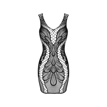 Sukienka elastyczna siateczkowa z wycięciem Obsessive D608 XL/XXL