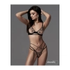 Komplet bielizny tiulowej Obsessive Vila Blanes XL/2XL
