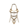 Body Obsessive Anyya Gold ze złotymi łańcuszkami S/M/L