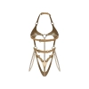 Body Obsessive Anyya Gold ze złotymi łańcuszkami S/M/L