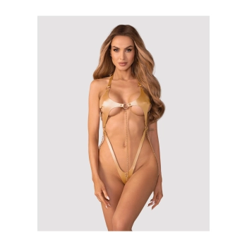 Body Obsessive Anyya Gold ze złotymi łańcuszkami S/M/L