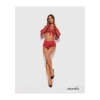 Komplet bielizny erotycznej otwarty Obsessive Rossay Red S/M
