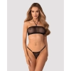 Transparentny siateczkowy komplet bielizny Obsessive Orinelle S/M