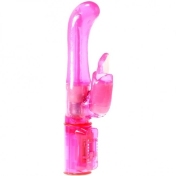 Wibrator- G Tongue Rabbit Vibrator Pink OS