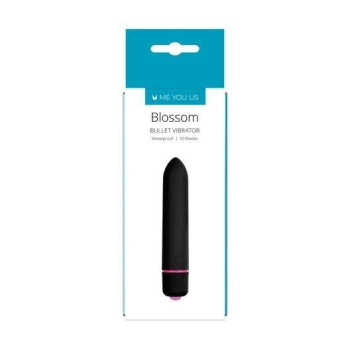 Wibrator pociskowy Me You Us Blossom czarny 9,5 cm