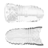 Masturbator dwustronny Me You Us Glacier przezroczysty TPE 14,5 cm