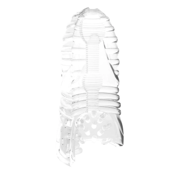 Masturbator dwustronny Me You Us Glacier przezroczysty TPE 14,5 cm