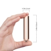 Wibrator mini silikonowy B Series Joy różowe złoto USB