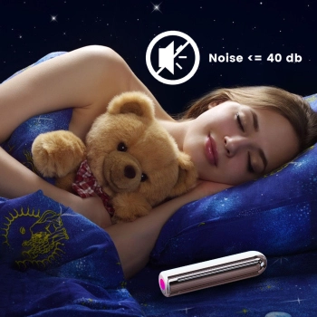 Wibrator mini silikonowy B Series Joy różowe złoto USB