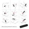 Wibrator mini silikonowy Rock czarny USB 9 trybów