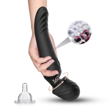 Wibrator silikonowy Mission B Series Joy czarny USB 9 trybów