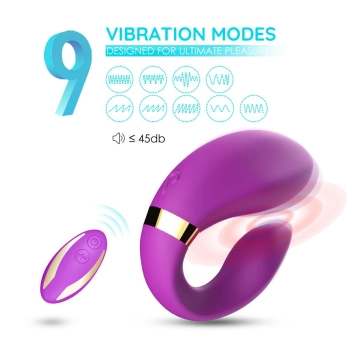Stymulator łechtaczki silikonowy B Series Joy fioletowy USB