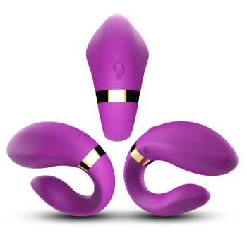 Stymulator łechtaczki silikonowy B Series Joy fioletowy USB