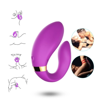 Stymulator łechtaczki silikonowy B Series Joy fioletowy USB