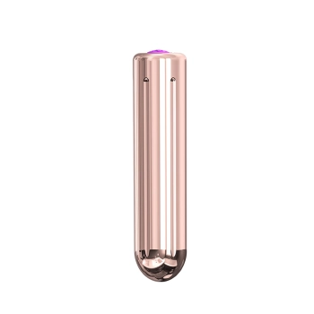 Wibrator mini B Series Joy z pilotem różowe złoto USB