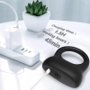 Pierścień wibrujący silikonowy B Series Joy czarny USB 9 funkcji