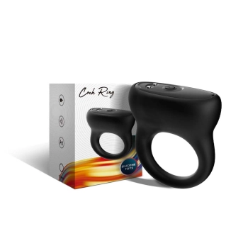 Pierścień wibrujący silikonowy B Series Joy czarny USB 9 funkcji