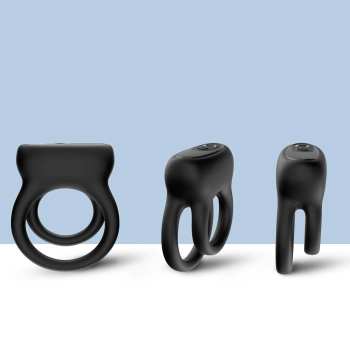 Pierścień wibrujący Dualo 9 funkcji czarny USB