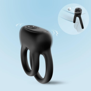 Pierścień wibrujący Dualo 9 funkcji czarny USB
