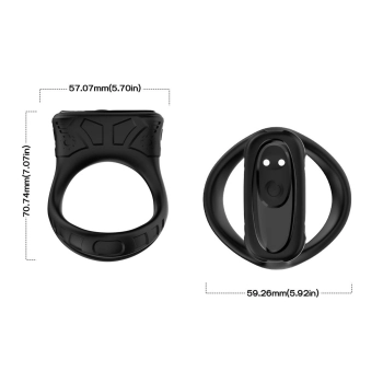 Pierścień wibrujący Mechay Black B Series Joy silikonowy USB 9 funkcji