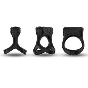 Pierścień wibrujący Mechay Black B Series Joy silikonowy USB 9 funkcji