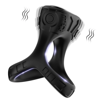 Pierścień wibrujący Mechay Black B Series Joy silikonowy USB 9 funkcji
