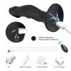 Dildo realistyczne Optimus Black silikonowe z pilotem 18 5 cm