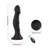 Dildo realistyczne Optimus Black silikonowe z pilotem 18 5 cm