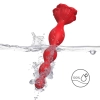 Wibrujący korek analny Rosestick czerwony USB 9 funkcji 10 cm