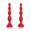 Wibrujący korek analny Rosestick czerwony USB 9 funkcji 10 cm