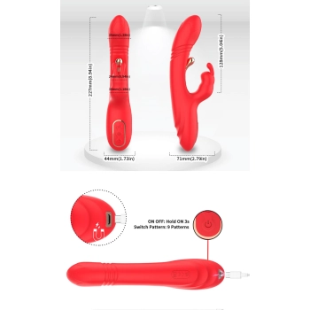 Wibrator króliczek B Series Joy silikonowy 23 cm USB