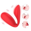 Wibrator Ultrasonic Wave silikonowy czerwony USB