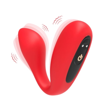 Wibrator Ultrasonic Wave silikonowy czerwony USB