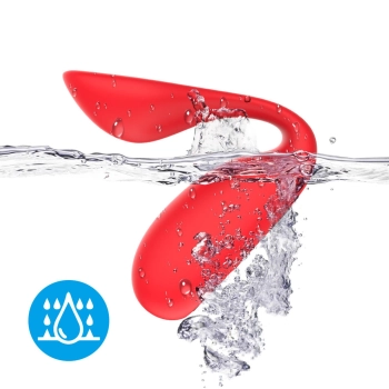 Wibrator Ultrasonic Wave silikonowy czerwony USB