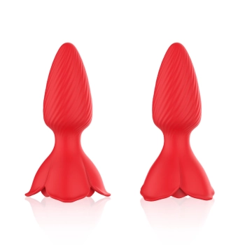 Plug analny wibrujący Honey Jelly róża 9 trybów 10,9 cm