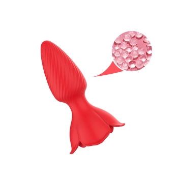 Plug analny wibrujący Honey Jelly róża 9 trybów 10,9 cm