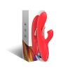 Wibrator króliczek Nirvana czerwony trójpunktowy silikonowy USB 22 cm
