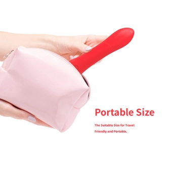 Wibrator króliczek Nirvana czerwony trójpunktowy silikonowy USB 22 cm