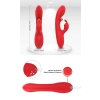 Wibrator króliczek czerwony trójpunktowy Crazy Horse USB 22 cm