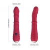 Wibrator punktu G Jackal czerwony z ruchami posuwistymi USB 22 cm