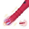 Wibrator punktu G Jackal czerwony z ruchami posuwistymi USB 22 cm