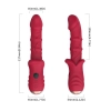 Wibrator punktu G czerwony realistyczny 9 wibracji B Series Joy USB 22 cm